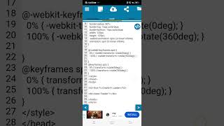 CSS loader #css3course #mobilecoding