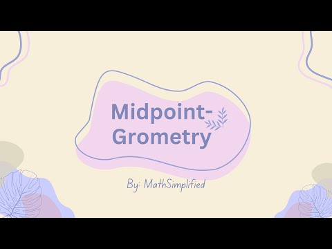 How to find the Mid-point of any line | My: MathSimplified