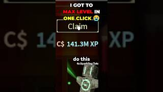 I got MAX LEVEL in ONE CLICK 💀💀 #fisch #roblox #robloxshorts #gaming