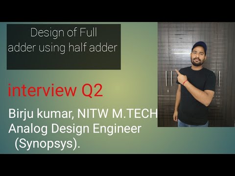 #design of #fulladder using #halfadder #part2