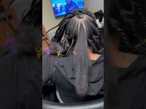 Creative boho ponytail #howto #braids #hairstyle #ponytail #stitch #fyp #shorts