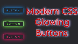 5 Modern CSS Glowing Buttons using HTML & CSS Only || No JavaScript || MasterEagle