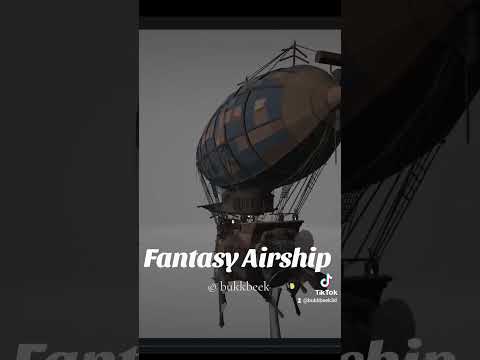 Fantasy Airship#game #airship #gameassets #3d #blender #conceptart #gameart©Bukkbeek 2023