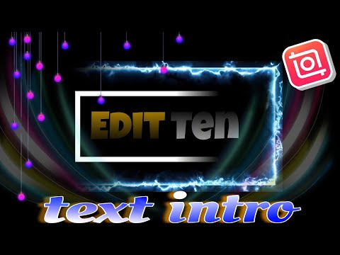 how to make a text intro on inshot.[inshot tutorial]