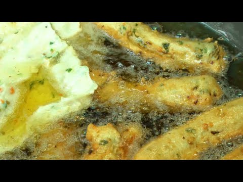 Korean street food - fish cake sandwich toast, 4 kinds of homemade fish cake