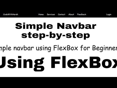 Navbar using HTML and CSS l Beginner friendly l FlexBox tutorial l