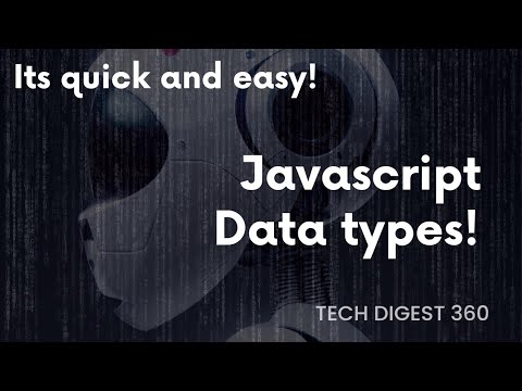 #1 Javascript data types!   Javascript tutorial for beginners