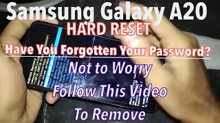 Samsung Galaxy A20 Hard Reset - Remove Pattern Pin, FingerPrint Without PC