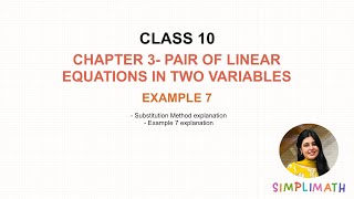 Pair of Linear Equations in Two Variables Example 7 | Chapter 3 | Class 10 Maths | NCERT
