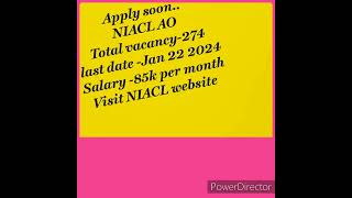 NIACL AO recruitment