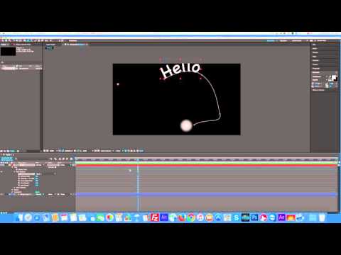 Adobe After Effects Animation  on a Path