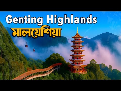 🇲🇾 Genting Highlands Vlog Part 1 | Cable Car Ride, SkyAvenue & Cloudy View | Malaysia Tour Bangla