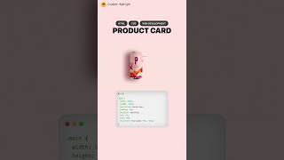 CSS Product Card #shots #shortvideo #html #css