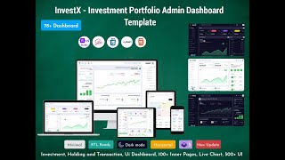 InvestX Admin - Investment Dashboard Design With Bootstrap Ui Framework