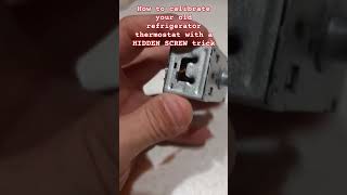 How to fix any old/new refrigerator/freezer automated switch off with the HIDDEN SCREW TRICK