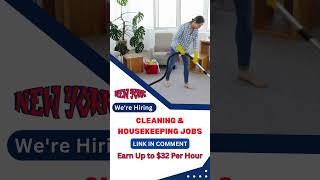 Cleaning & Housekeeping Jobs for Newcomers in the USA #shorts #ytshorts #cleaningjobs #jobsinusa
