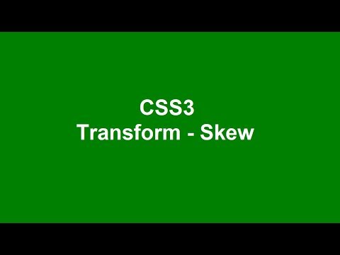 CSS3 Bangla Tutorial | Transform -  Skew