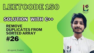 LeetCode 26: Remove Duplicates from Sorted Array | C++ Solution Explained