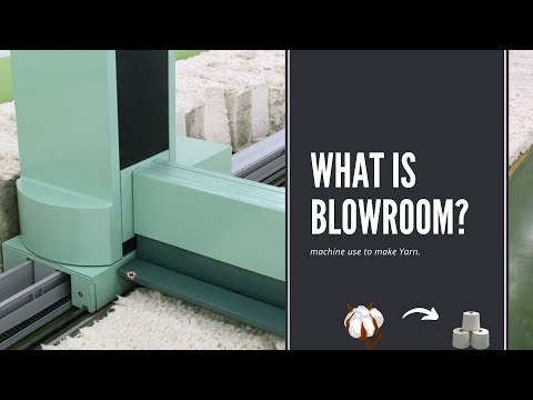 Machine use in Blowroom? Cotton to Yarn