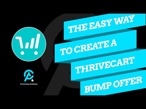 How to create a Thrivecart Bump Offer