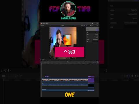 Easily hide your library and browser in Fcp! #fcp#finalcutpro#tutorial
