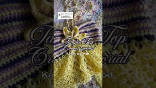 Tangled Crochet Top Tutorial ☀️💜 #disney #crochetclothing #tangledrapunzel