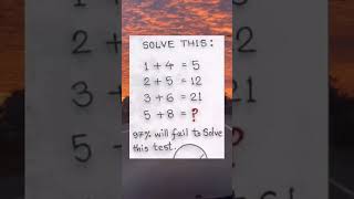 Solve this #puzzle #mathspuzzle #riddles #puzzlechallenges #shortvideo