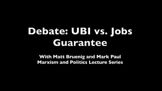Debate: Federal Job Guarantee with Matt Bruenig and Mark Paul