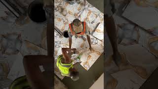 Floor tiling process & finishing #tiletransformation #tilingsolutions #tiling #tilingwork#tilingtips