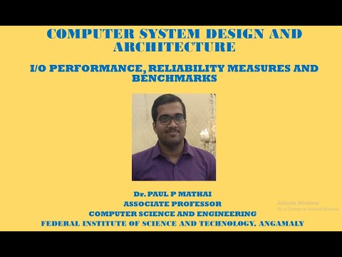 COMPUTER SYSTEM DESIGN & ARCHITECTURE (I/O Performance, Reliability Measures, and Benchmarks)