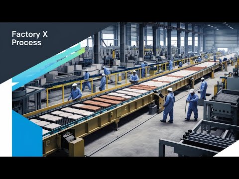 Amazing mass production of tiles || factory x process