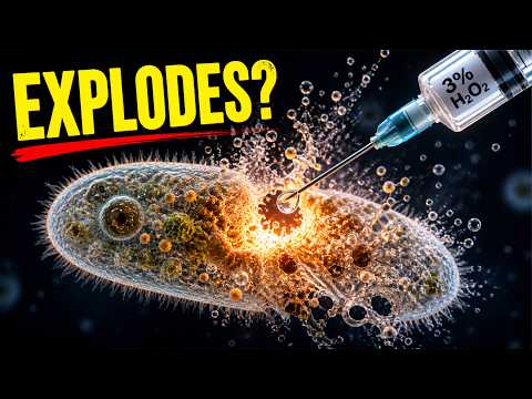 Microbes EXPLODE in 3% Hydrogen Peroxide? Under a Microscope
