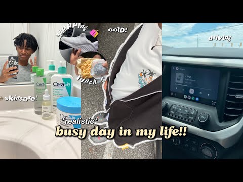*realistic* BUSY DAY IN MY LIFE!! ⭐️ (skincare, hair appointment, shopping, more…)