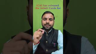 Admit Card Released for Sept 25 by ICAI #icai #caexams