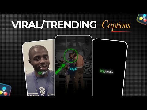 Trending Captions That Get MILLIONS Of Views (DaVinci Resolve 20.2)