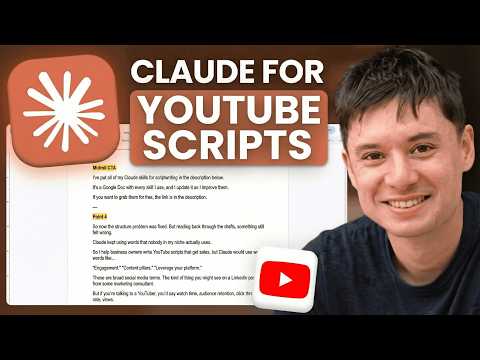 i asked claude to be my youtube scriptwriter