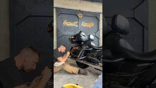 Harley Touch Up Paint before wet sanding and blending