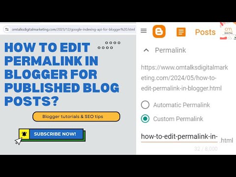 Step by step guide to editing permalink in Blogger for published blog posts| Blogger SEO Tips 2024