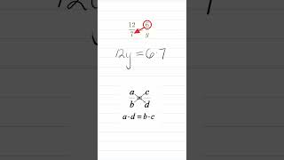 How to Solve Proportions Using Cross Multiplication | Proportions - #Shorts #fractions #maths #math