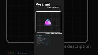 Pyramid using html CSS