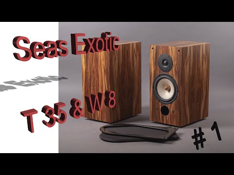 Book shelf speakers Seas Exotic T35&W8 /Полочная акустика на динамиках Seas Exotic