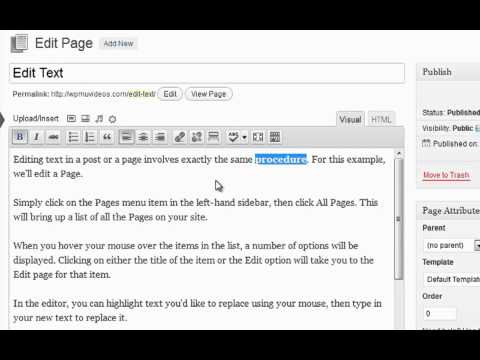How to edit WordPress posts and pages