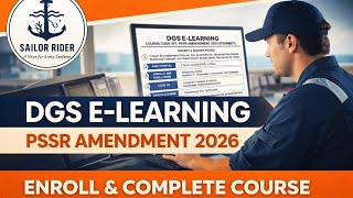 How to Enroll & Complete DGS E-Learning PSSR Amendment 2026 PSSRMDT (Course 957) | Certificate #ship