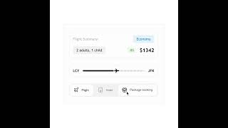 Flight tracking component using html css & nextjs.