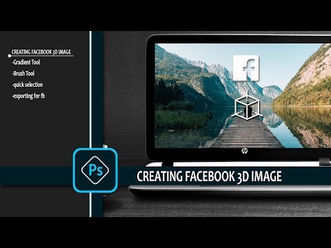 Photoshop Tutorial 3d photo for facebook  ,Part 07