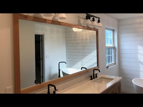 How to Frame a Large Bathroom Mirror