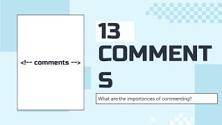 HTML Comments