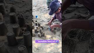 🪄Incredible Sand Art! 🌊 Kids’ Next-Level Creativity With Sand Moulds!