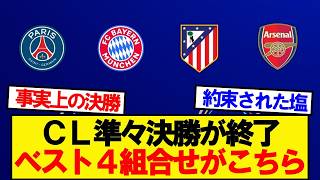 [Breaking News] Champions League quarter-finals have concluded! Here are the semi-final matchups!!!