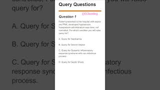 Query Questions for CCS medical coding questions 1 #ccs #exam #medical #education